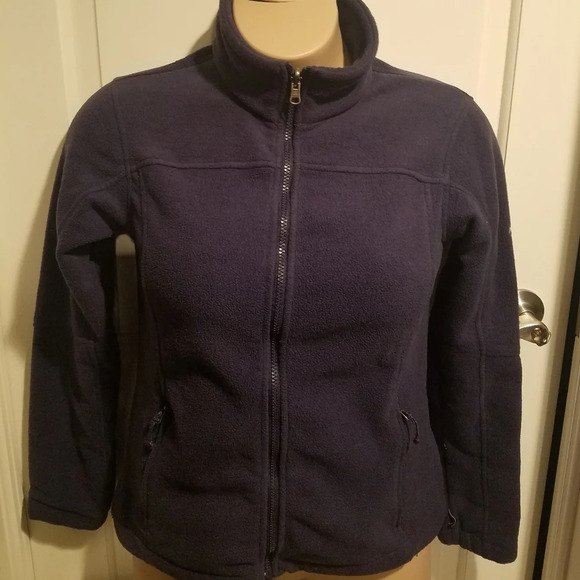 Columbia fleece jacket  blue color women's  Size L - Picture 1 of 4